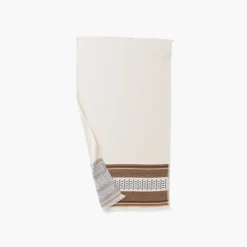 Serviettes De Toilette|Carré Blanc Serviette de toilette coton Eclipse écru