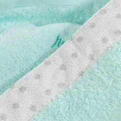 Serviettes De Toilette|Carré Blanc Serviette de toilette coton biologique Devine céladon