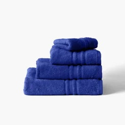 Serviettes De Toilette|Carré Blanc Serviette de toilette coton Lola II cobalt