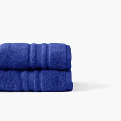 Serviettes De Toilette|Carré Blanc Serviette de toilette coton Lola II cobalt