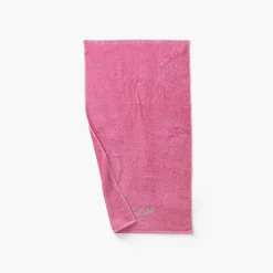 Serviettes De Toilette|Carré Blanc Serviette de toilette coton et viscose de bambou Eloges rose