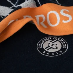 Serviettes De Toilette|Carré Blanc Serviette de toilette joueur•se coton bio Roland-Garros 2023 marine