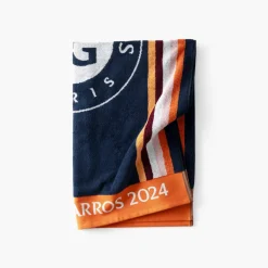 Coffrets Cadeaux|Roland-garroscollab|Carré Blanc Serviette de toilette joueur•se Roland-Garros 2024 marine