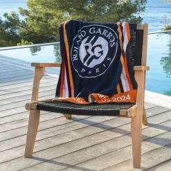 Coffrets Cadeaux|Roland-garroscollab|Carré Blanc Serviette de toilette joueur•se Roland-Garros 2024 marine
