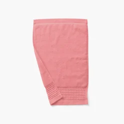 Serviettes Invité|Carré Blanc Serviette invité bouclette de coton biologique Source pétale