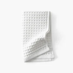 Serviettes Invité|Carré Blanc Serviette invité coton bio Quadro blanc
