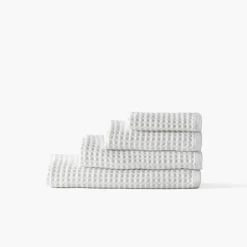 Serviettes Invité|Carré Blanc Serviette invité coton bio Quadro blanc