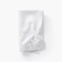 Serviettes Invité|Carré Blanc Serviette invité coton et viscose de bambou Equinoxe neige