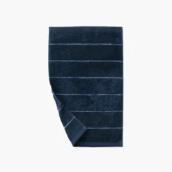 Serviettes Invité|Carré Blanc Serviette invité coton Hypnotic marine