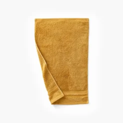 Serviettes Invité|Carré Blanc Serviette invité coton Lola II miel