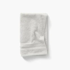 Serviettes Invité|Carré Blanc Serviette invité coton Lola II perle
