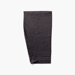 Serviettes Invité|Carré Blanc Serviette invité coton Lola II anthracite