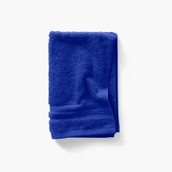 Serviettes Invité|Carré Blanc Serviette invité coton Lola II cobalt