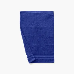 Serviettes Invité|Carré Blanc Serviette invité coton Lola II cobalt
