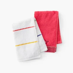 Serviettes Invité|Carré Blanc Serviette invité coton Rosella blanc