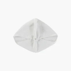 Accessoires Beauté|Accessoires Beauté|Carré Blanc Serviette pour cheveux en velours de coton biologique Naturelle blanc