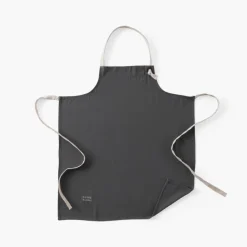 Coffrets Cadeaux|Coffrets Cadeaux|Carré Blanc Tablier de cuisine coton Signature charbon