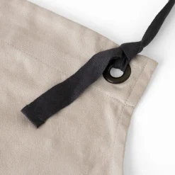 Coffrets Cadeaux|Carré Blanc Tablier de cuisine coton Signature grège