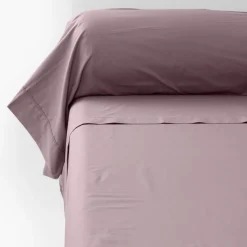 Taies De Traversin|Carré Blanc Taie de traversin percale de coton Neo poudre