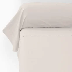 Taies De Traversin|Carré Blanc Taie de traversin percale de coton Neo ficelle