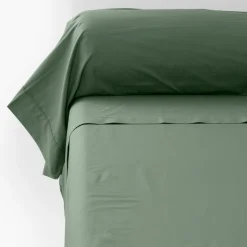 Taies De Traversin|Carré Blanc Taie de traversin percale de coton Neo thym