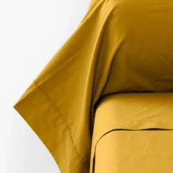 Taies De Traversin|Carré Blanc Taie de traversin percale de coton Neo curry