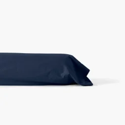 Taies De Traversin|Carré Blanc Taie de traversin percale de coton Neo marine
