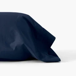 Taies De Traversin|Carré Blanc Taie de traversin percale de coton Neo marine