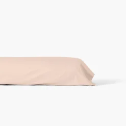 Taies De Traversin|Carré Blanc Taie de traversin satin de coton unie Prestige nacre