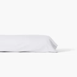 Taies De Traversin|Carré Blanc Taie de traversin satin de coton unie Prestige blanc