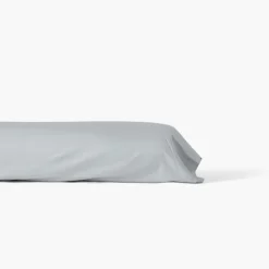 Taies De Traversin|Carré Blanc Taie de traversin satin de coton unie Prestige tourterelle