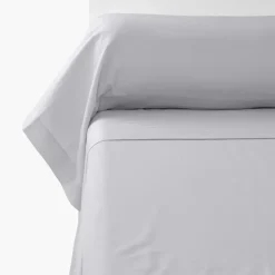 Taies De Traversin|Carré Blanc Taie de traversin satin de coton unie Prestige tourterelle