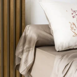 Taies De Traversin|Carré Blanc Taie de traversin satin de coton Aura