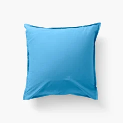 Taies D’oreiller|Carré Blanc Taie d'oreiller carrée coton Neo azur