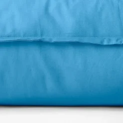 Taies D’oreiller|Carré Blanc Taie d'oreiller carrée coton Neo azur