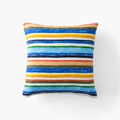 Linge De Litbio|Taies D'oreiller|Carré Blanc Taie d'oreiller carrée coton bio Pinata