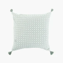 Taies D’oreiller|Carré Blanc Taie d'oreiller carrée coton et lin Aloevera