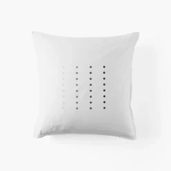 Coffrets Cadeaux|Taies D’oreiller|Carré Blanc Taie d'oreiller carrée coton Dotsy