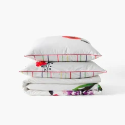 Coffrets Cadeaux|Taies D’oreiller|Carré Blanc Taie d'oreiller carrée coton Rosella
