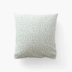 Taies D’oreiller|Carré Blanc Taie d'oreiller carrée percale de coton Neo thym végétal