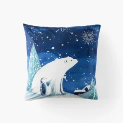 Nouveautés Bébénew|Taies D'oreiller|Carré Blanc Taie d'oreiller carrée phosphorescente coton Stellaire enfant