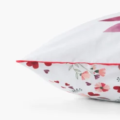 Linge De Litbio|Taies D'oreiller|Carré Blanc Taie d'oreiller carrée pur coton bio Mes Rêves
