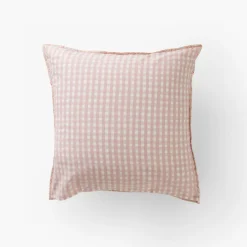 Linge De Litbio|Taies D'oreiller|Carré Blanc Taie d'oreiller carrée pur coton bio Rêve d'or