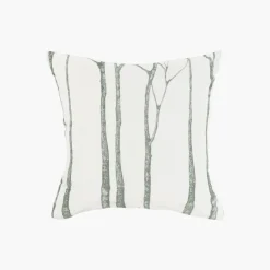 Taies D’oreiller|Carré Blanc Taie d'oreiller carrée réversible percale de coton lavée biologique Monarbre
