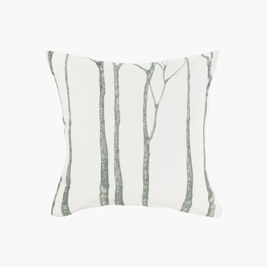 Taies D’oreiller|Carré Blanc Taie d'oreiller carrée réversible percale de coton lavée biologique Monarbre