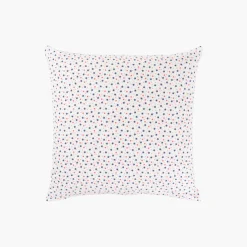 Linge De Litbio|Taies D'oreiller|Carré Blanc Taie d'oreiller carrée réversible coton biologique Ptitchic renard