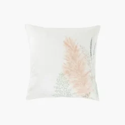 Taies D’oreiller|Carré Blanc Taie d'oreiller carrée satin de coton Pampa II