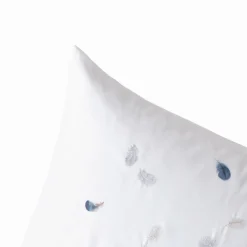 Taies D’oreiller|Carré Blanc Taie d'oreiller carrée satin de coton Equinoxe
