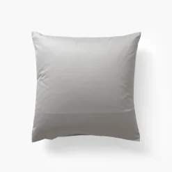 Coffrets Cadeaux|Taies D’oreiller|Carré Blanc Taie d'oreiller carrée satin de coton Titane