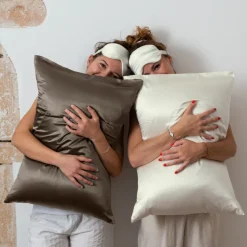 Coffrets Cadeaux|Coffrets Cadeaux|Carré Blanc Taie d'oreiller carrée soie de mûrier Beauté vison